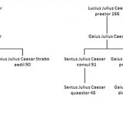 Family tree of the Julii Caesares