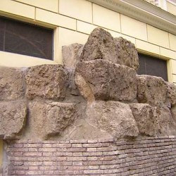 Rome, The Servian Wall near the Arch of Gallienus