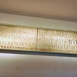 Leiden-Matilo, Inscription by a unit of scouts, with a damnatio memoriae