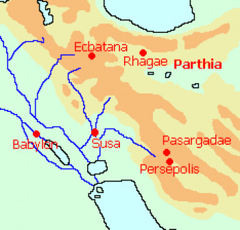 Map of Alexander's Persian Campaign