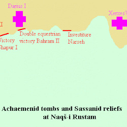 Map of Naqš-e Rustam