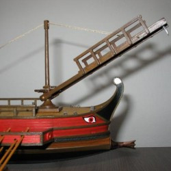 Model of the "corvus" by Martin Lokaj