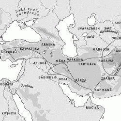Map of the main roads in the Achaemenid Empire