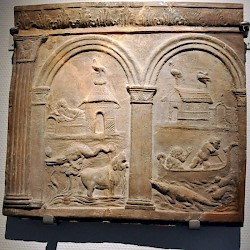 Campana plate with a Nilotic scene