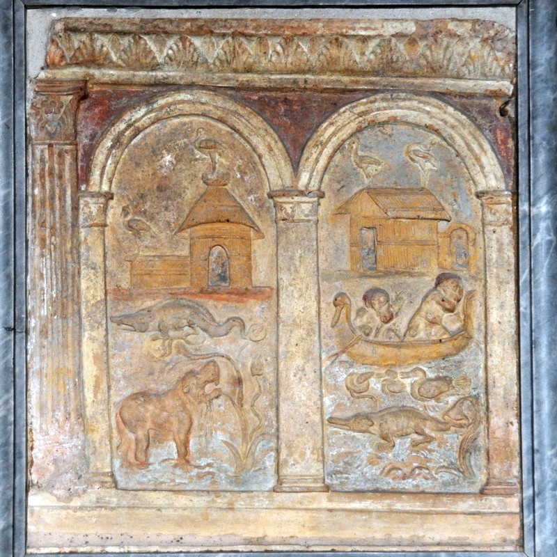 Campana plate with a Nilotic scene