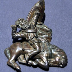 A barbarian on a collapsing horse