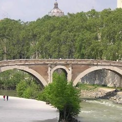Rome, Bridge of Fabricius, from the southeast