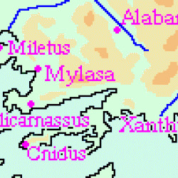 Map of Caria