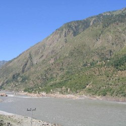The Indus and the Aornus from the southeast