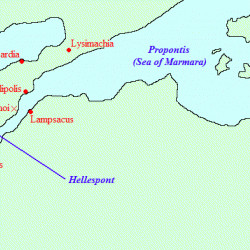 Map of the Hellespont