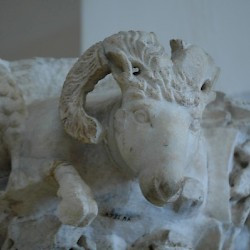 Amphipolis, Basilica C, Goat-shaped capital