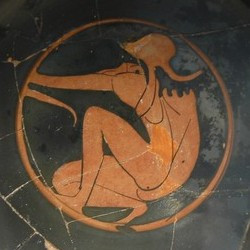 Amphipolis, Red-figured kylix with a Thracian archer