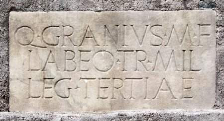 Rome, Tombstone of Q. Granius Labeo ()