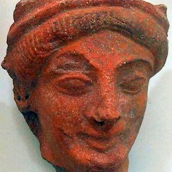 Motya, Greek terracotta mask