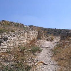 Segesta, Road from the temple to the theater