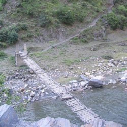 Bridge over a tributary of the Indus