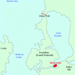 Map of Buthrotum and Lake Palodes