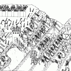 Nineveh, Palace of Senacherib, Lachish relief (drawing)