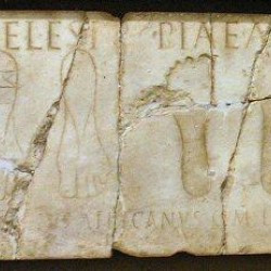 Italica, Amphitheater, Dedication to Juno Caelestis