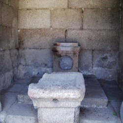 Alcántara bridge, shrine, interior