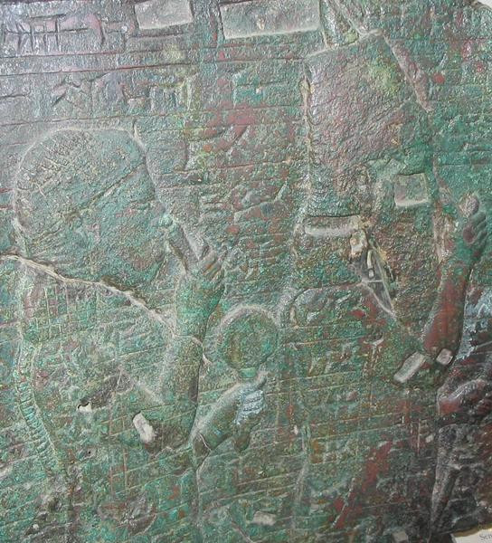 Esarhaddon and his mother attend the restoration of Babylon