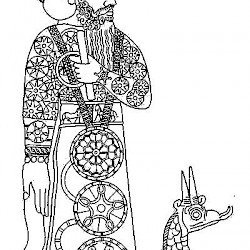 Marduk and his snake dragon