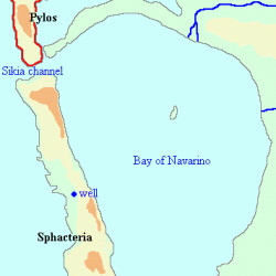 Map of Sphacteria