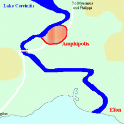 Map of Amphipolis and Eïon