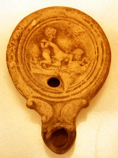 Nijmegen, Oil lamp, erotic scene