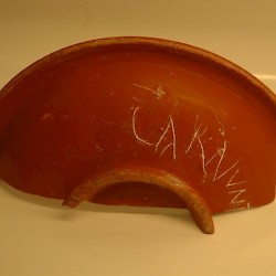 Nijmegen, terra sigillata with an inscription "Carnuntum"