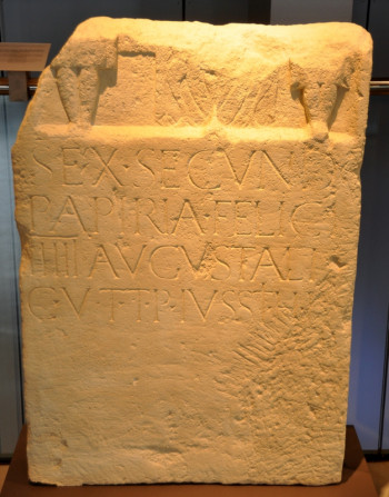 Nijmegen, Tombstone of the augustalis Sex. Secundius Felix