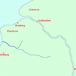 Map of the ancient Lower Scheldt area