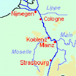 Map of the Rhine