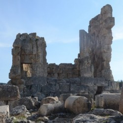 North view of the temple of Majdel Anjar