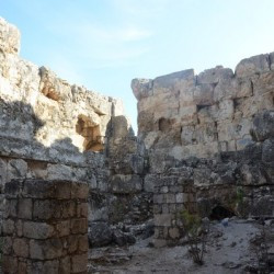 Interior of the temple of Majdel Anjar