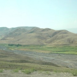 The Araxes, close to the Turkish-Armenian border
