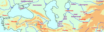 Map of the world of the Scythians