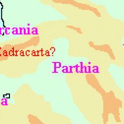 Map of Hyrcania/Parthia/Aria