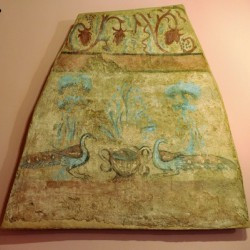 Viminacium, Christian tomb with a hunting scene, Peacocks.