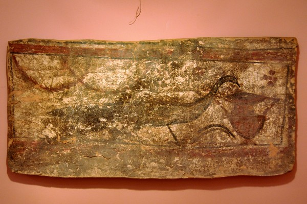 Viminacium, Tomb of the Mona Lisa, Peacock