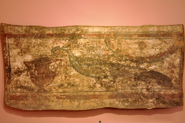Viminacium, Tomb of the Mona Lisa, Peacock