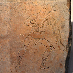 Sirmium, Tile with a retiarius