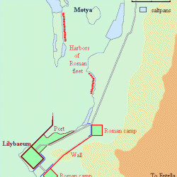 Map of Lilybaeum