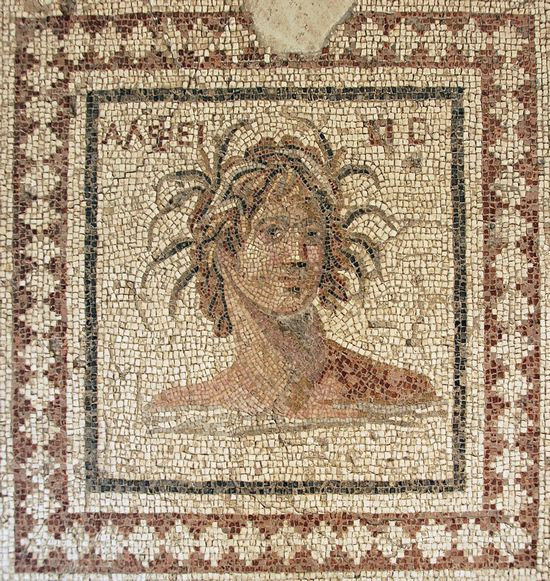Mosaic of the Alpheius river god