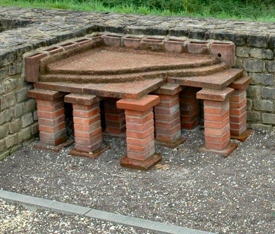 Schwäbisch Gmünd, Schirenhof, Roman fort, Baths, Hypocaust