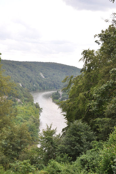 The Danube southwest of Kelheim