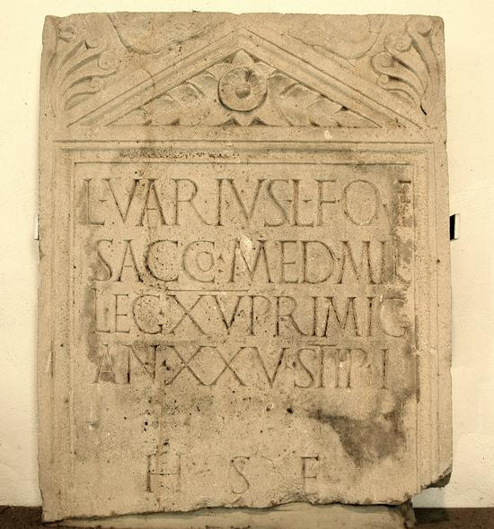 Mainz, Tombstone of L. Varius Sacco