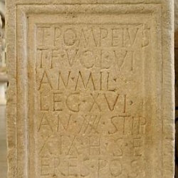 Mainz, Tombstone of Titus Pompeius of XVI Gallica