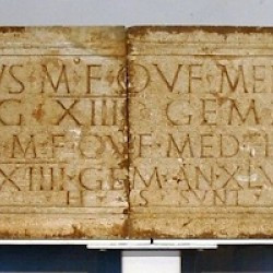 Mainz, Tombstone of M. and G. Cassius of XIIII Gemina