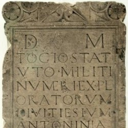 Mainz, Tombstone of Togius Statutus, Scout in a military unit named after Divitia